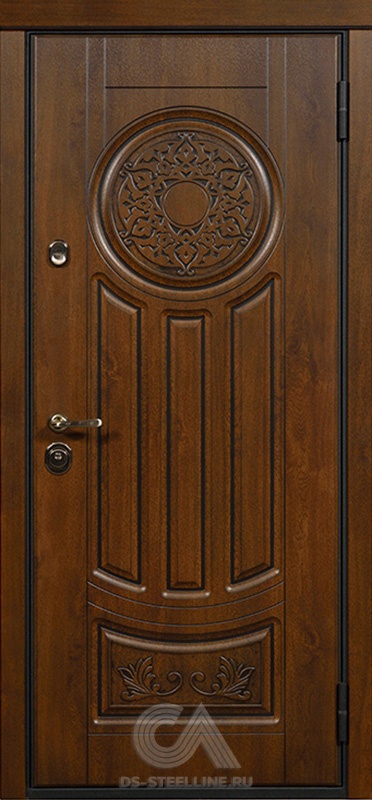 Металлическая дверь Лео для квартиры, вид снаружи