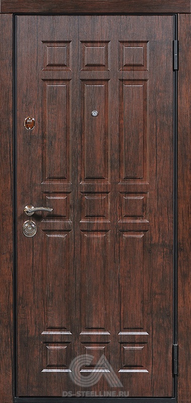 Металлическая дверь Базилика для квартиры, вид снаружи