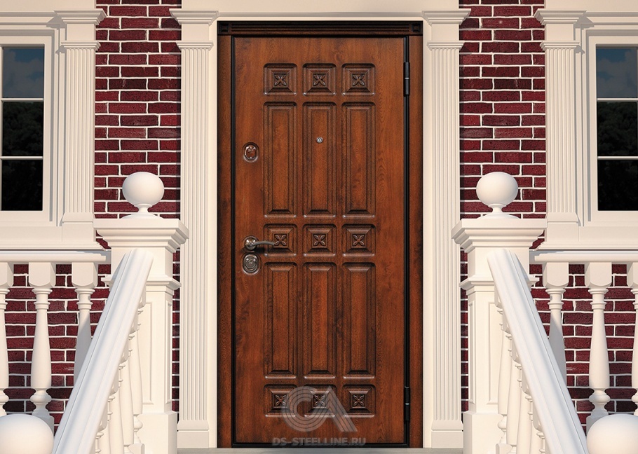 Металлическая дверь Спарта для квартиры, вид в интерьере